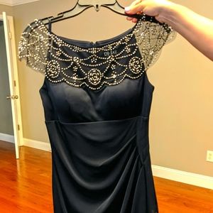 Elegant Navy Evening dress